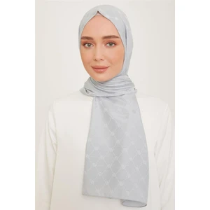 Trend Monogram Şal 1 23018 Gri
