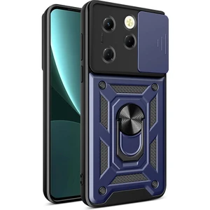 Tecno Spark 20 Pro Kılıf Magnetik Standlı Kamera Korumalı Zore Sürgülü Vega Kapak