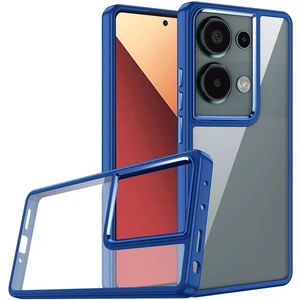 Xiaomi Redmi Note 13 Pro 4g Kılıf Renkli Silikon Kenarlı Arkası Şeffaf Kamera Korumalı Flora Kapak