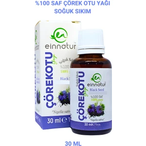 Ein Natur %100 Saf Çörekotu Yağı, 30 Ml, Soğuk Sıkım, Black Seed Oil, Cold Press Çörek otu yağı