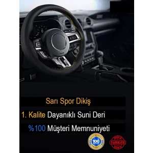 Dikmeli Deri Direksiyon Kılıfı