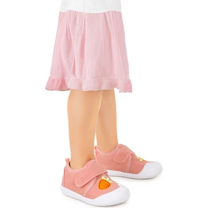 Kiko Kids Strawberry Cırtlı Kız Bebek Ilk Adım Panduf Ayakkabı Pudra