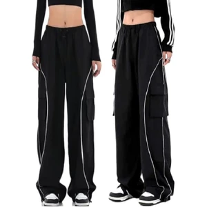 Siyah Unisex Kargo Cepli Eşofman Altı High Quality
