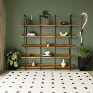 Loft Kitaplık Kahverengi