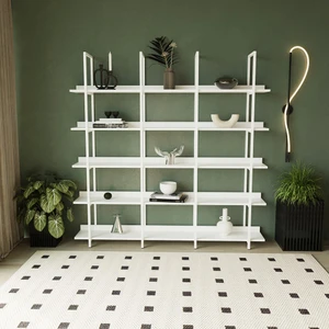 Loft Kitaplık Beyaz