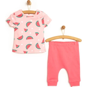 HelloBaby Yenidoğan Tshirt-Patiksiz Alt Kız Bebek