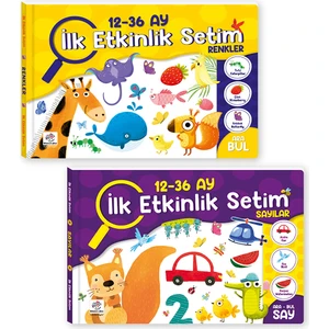 Yükselen Zeka Ilk Etklinlik Kitap Setim Sayılar ve Renkler 12-36 Ay