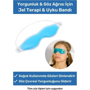 Özel Üretim Soğuk Sıcak Uygulama Göz Terapi Bandı Işık Önleyici Göz Dinlendirme Jel Uyku Bandı