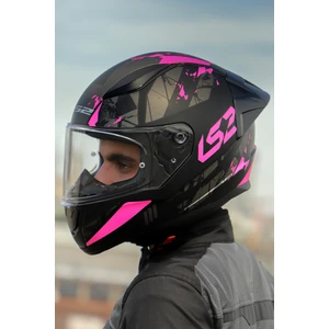 Ls2 Rapıd 2 Race Palımnesıs Mat Siyah-Pembe Kask