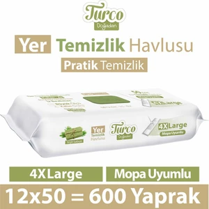 Doğadan Yer Temizlik Havlusu Yeşil Sabun 12X50(600 Yaprak)