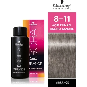 Schwarzkopf Igora Vibrance 8-11 Açık Kumral Ekstra Sandre Saç Boyası 60ml