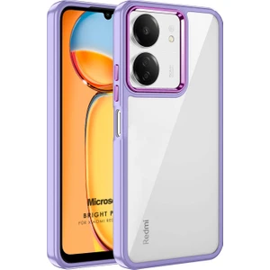Xiaomi Poco C65 Kılıf Bright Planet Lila