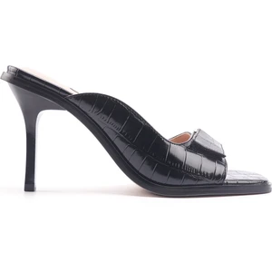 Nine West ALER 4FX Siyah Kadın Topuklu Terlik