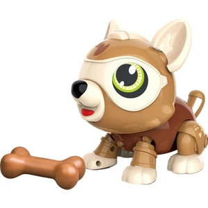 Huiding Up Sesle Etkinleştirilen Dokunma Algılamalı Akıllı Robot Köpek Sökme ve Takma, Çocuklar Için Bilimsel ve Eğitici Eğitici Oyuncak (Yurt Dışından)