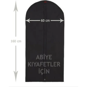 Abiye Elbise Kılıfı Gamboç 60X160 Siyah Tela Nonvoven(Siyah)2 adet