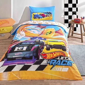 Lisanslı Hot Wheels Let' S Race Tek Kişilik Pamuk Nevresim Takımı