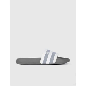 Beyaz - Gri Erkek Terlik