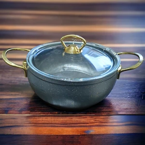 Evita Bio Granit Gold Kulplu Derin Tencere 20 cm