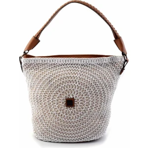 Beyaz Örgü   Kadın Omuz Çantası C06960189716