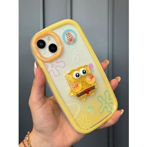 iPhone 15 Uyumlu 3 Boyutlu Karakter Desenli Darbe Emici Tam Koruyucu Kılıf