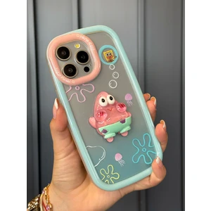 iPhone 15 Pro Uyumlu 3 Boyutlu Karakter Desenli Darbe Emici Özellikli Lüx Tam Koruyucu Kılıf