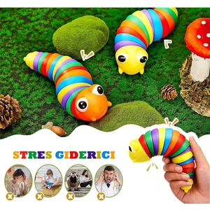 Sevimli Eğitici Stres Giderici Tırtıl Montessori Sök Tak