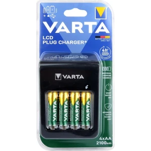 57687 LCD Plug Pil Şarj Cihazı 4 x 56706 2100mAh Pilli