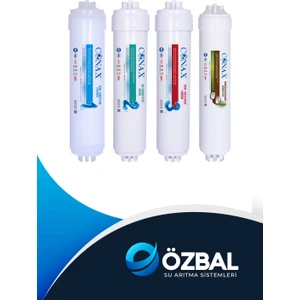 Inline  3 Aşama Filtre Seti + Postkarbon Filtre