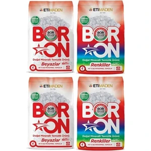 Eti Maden Boron Çamaşır Deterjanı Toz Deterjan 16 kg Renkliler 2*4 Beyazlar Için 2*4kg