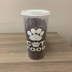 5,8 Lt Kedi Mama Saklama Kabı Kedi Maması Saklama Kabı Saklama Kutusu Hava Almaz Sızdırmaz