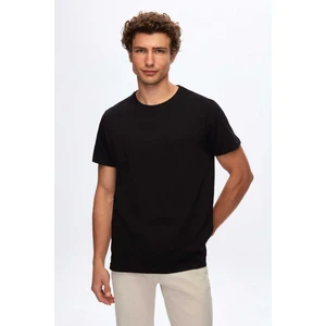 D'S Damat Regular Fit Siyah Düz T-Shirt