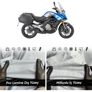 Ultra Shop Cf Moto 650 mt Motosiklet Branda Su Geçirmez Uv Korumalı Motosiklet Branda
