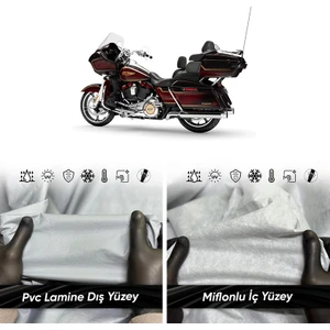 Ultra Shop Harley-Davidson Cvo Road Glide Custom Motosiklet Branda Su Geçirmez Uv Korumalı Motosiklet Branda