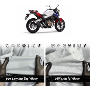 Ultra Shop Honda Cb 500 Motosiklet Branda Su Geçirmez Uv Korumalı Motosiklet Branda