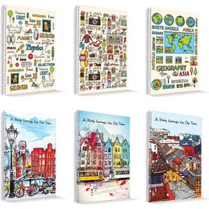 A4 72 Yaprak Karton Kapak Spiralli Defter 4 Kareli+ 4 Çizgili