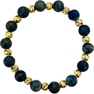 Mk Tasarım Gerçek Lapis Lazuli Taşı Bileklik MK.031.003