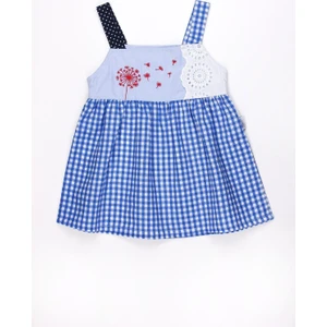 Kidexs Baby Kız Bebek Yazlık Elbise Dantel Detaylı Pötikareli Elbise