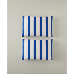 English Home Marine Stripe 2'li Yastık Kılıfı Lacivert-Turuncu