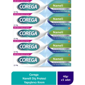 Naneli Diş Protezi Yapıştırıcı Krem  40g (5 Adet)