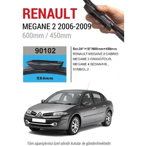 Renault Megane 2 Silecek Takımı 2002-2009 aparatlı (Cam Sabunu Hediyeli)