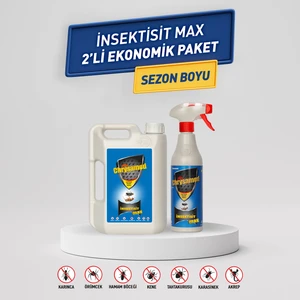 Insektisitt Max Tahtakurusu, Karınca, Akrep, Kene, Örümcek, Hamamböceği, Karasinek 2 Lt. + 500 ml