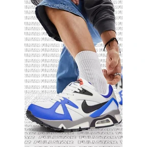 Air Structure Leather Sneaker Hakiki Deri Erkek Sneaker Ayakkabı Beyaz Mavi Kırmızı