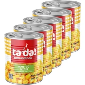 Haşlanmış Tane Süt Mısır Konservesi 400 gr (5 Adet)