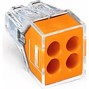 10 Adet PCT-104 4 Pinli Itmeli Hızlı Kolay Kablo Tel Birleştirici Konnektör Vidasız Klemens