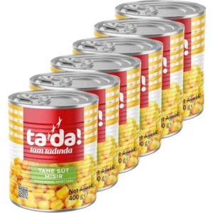 Haşlanmış Tane Süt Mısır Konservesi 400 gr (6 Adet)