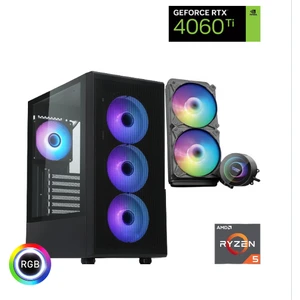 Gaming R5-4060TI Ryzen 5 7500F Rtx 4060Tİ 16GB Ddr5 32G 1tb SSD 240MM Sıvı Soğutma Oyun Bilgisayarı