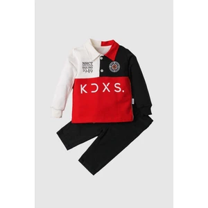 Erkek Bebek Pamuklu Polo Takım Pantolon Üst İkili Takım Düğün Doğum Günü Nişan Nikah Bayram