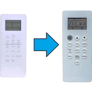 Hotpoint DG11P1-04 Ile Uyumlu Klima Kumandası-Resimde Sağdaki Gönderilir