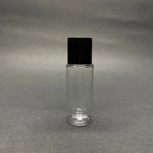 15 Cc Şeffaf Pet Şişe - Siyah Sızdırmaz Kapaklı - 15 Ml Buklet Şişe  X 10 Adet
