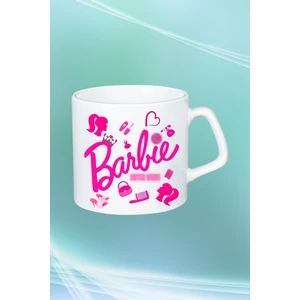 Barbie Enter Mode Baskılı Afilli Kupa Bardak Çay Kahve Fincanı